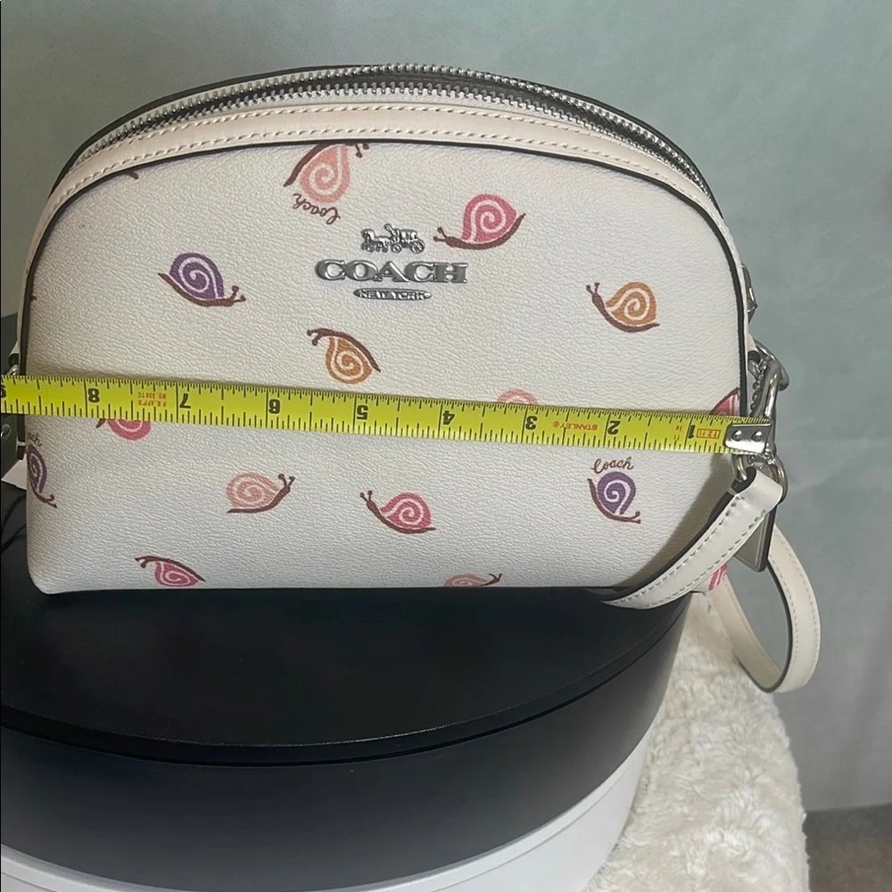Coach White Crossbody Bag with Multicolor Accents - Picture 11 of 14